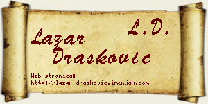 Lazar Drašković vizit kartica